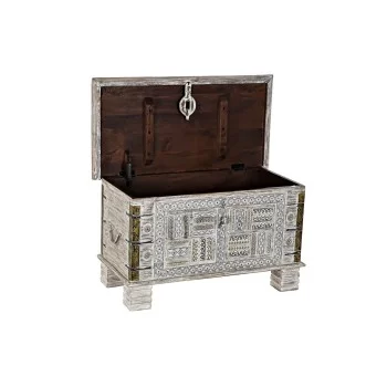 Chest DKD Home Decor Metal Mango wood (80 x 40 x 45 cm) 2