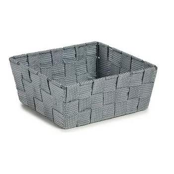 Basket Braiding 18 x 8 x 21 cm Grey Cloth
