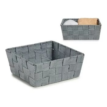 Basket Braiding 18 x 8 x 21 cm Grey Cloth 2