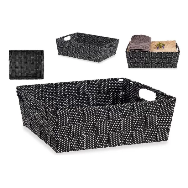 Basket 23 x 8 x 27 cm Black 3 L