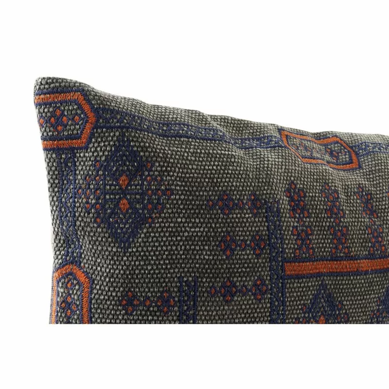 Cushion DKD Home Decor Blue Orange Squared Arab...