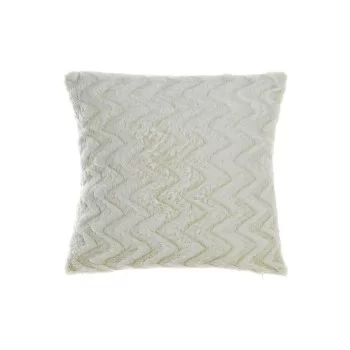 Cushion DKD Home Decor White Squared Zigzag Alpino 45 x...