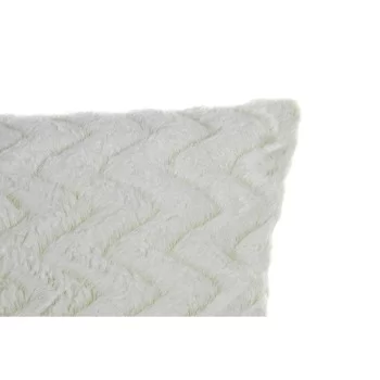 Cushion DKD Home Decor White Squared Zigzag Alpino 45 x... 2