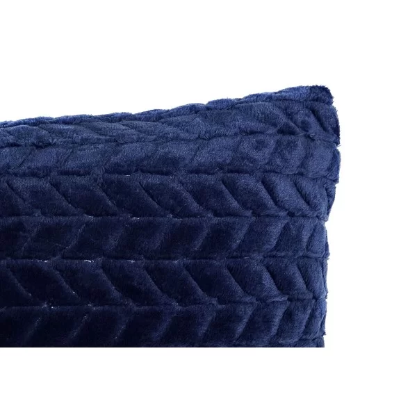 Cushion DKD Home Decor Navy Blue Squared 45 x 10 x 45 cm