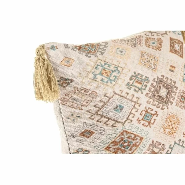 Cushion DKD Home Decor Beige Squared 40 x 15 x 40 cm