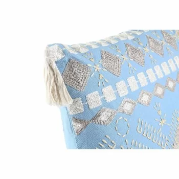 Cushion DKD Home Decor 40 x 15 x 40 cm Blue White 2