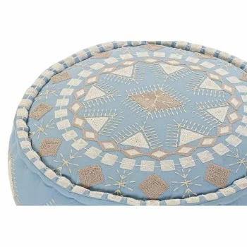 Cushion DKD Home Decor Floor Blue 60 x 60 x 25 cm 2