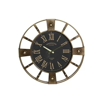 Wall Clock Home ESPRIT Black Golden Iron Vintage 60 x 8 x...