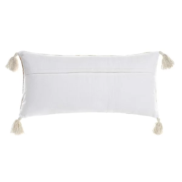 Cushion DKD Home Decor 60 x 10 x 30 cm Beige Multicolour Flowers