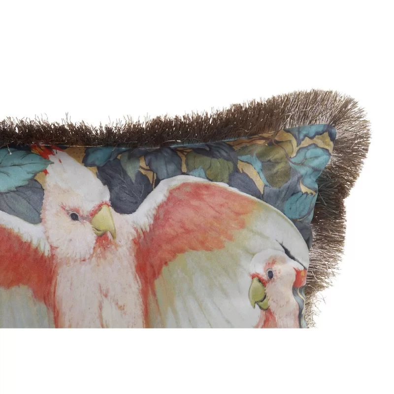 Cushion DKD Home Decor Squared Oriental Fringe...