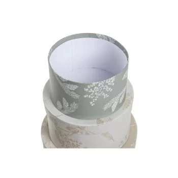 Set of Stackable Organising Boxes DKD Home Decor Beige... 2