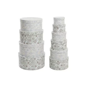 Set of Stackable Organising Boxes DKD Home Decor Beige...