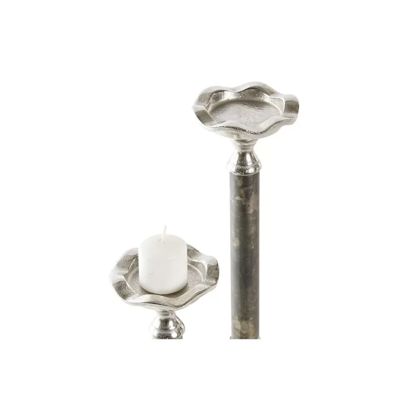 Candle Holder DKD Home Decor Aluminium 10 x 10...