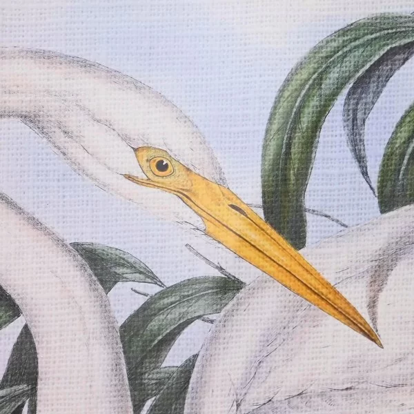 Painting DKD Home Decor Fir Crystal 70 x 50 x 2 cm Heron (4 Pieces)