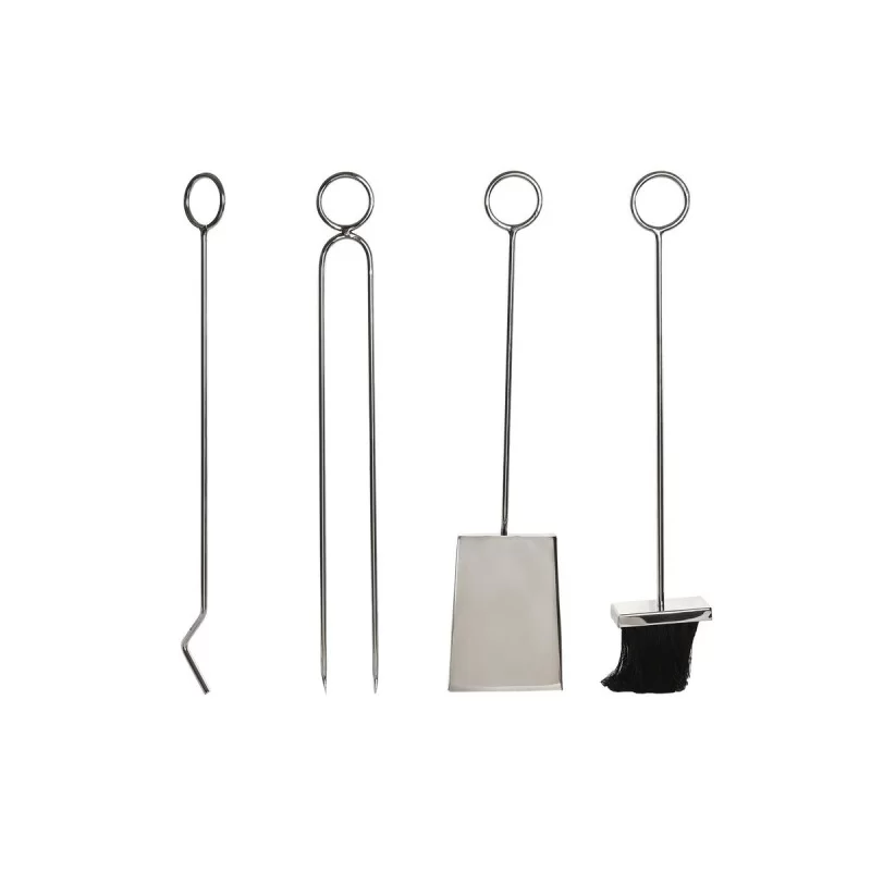 Log Stand DKD Home Decor Stainless steel (30 x...