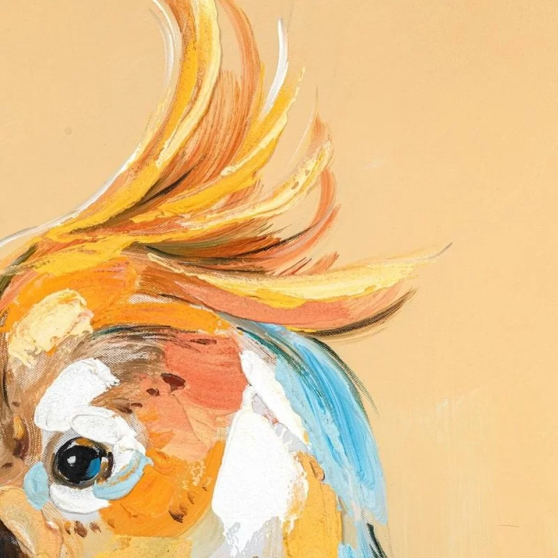 Canvas DKD Home Decor 50 x 2,7 x 70 cm Parrot...