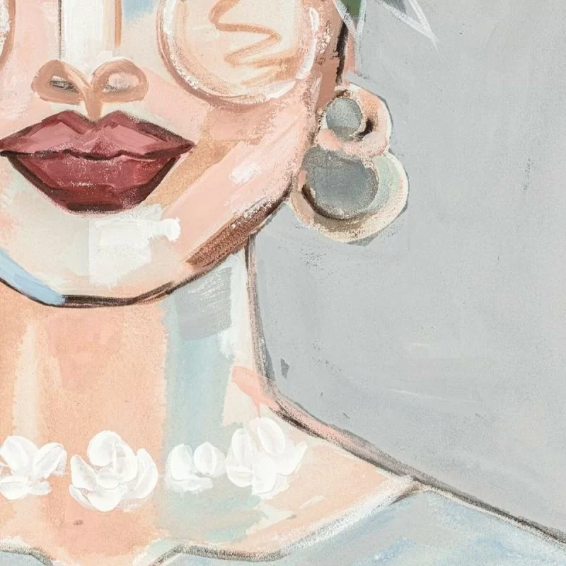 Canvas DKD Home Decor Flowers Modern 80 x 3,7 x...