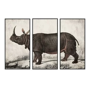 Painting DKD Home Decor Colonial Rhinoceros (180 x 4 x...