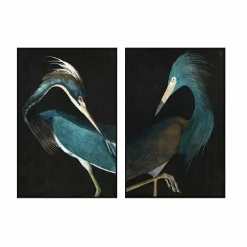 Painting DKD Home Decor 80 x 4 x 120 cm Bird Oriental (2...