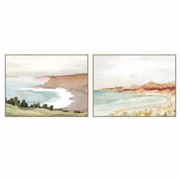 Painting DKD Home Decor Beach 120 x 4 x 90 cm Cottage (2...