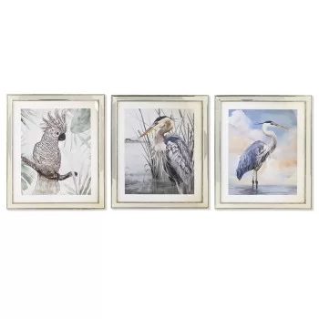 Painting DKD Home Decor 40 x 1,6 x 60 cm Birds...