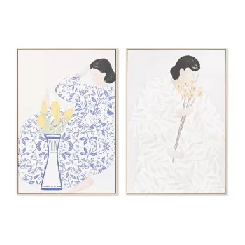 Painting DKD Home Decor 80 x 4 x 120 cm Flowers...
