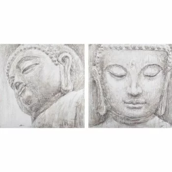 Painting DKD Home Decor Buddha Oriental 80 x 3,5 x 80 cm...