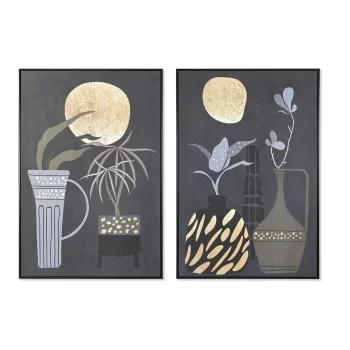 Painting DKD Home Decor 83 x 4,5 x 123 cm Vase Colonial...