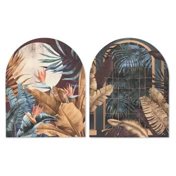 Painting DKD Home Decor 80 x 4,5 x 100 cm Tropical...