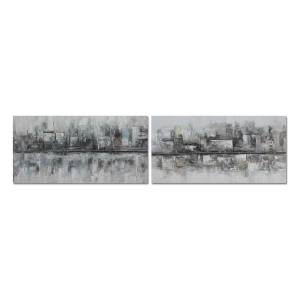 Painting DKD Home Decor 120 x 2,8 x 60 cm Abstract Loft (2 Units)