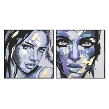 Painting DKD Home Decor 103 x 4,5 x 103 cm Lady Modern (2...