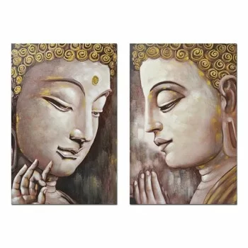 Painting DKD Home Decor Buddha 80 x 3 x 120 cm Oriental...