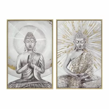 Painting DKD Home Decor Buddha Oriental 80 x 4 x 120 cm...