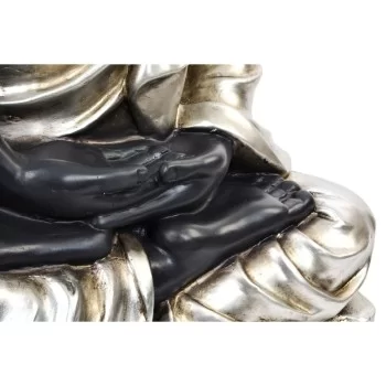 Decorative Figure DKD Home Decor Black Silver Buddha... 2