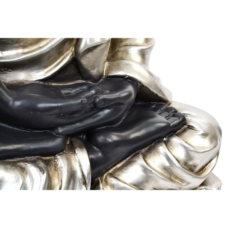 Decorative Figure DKD Home Decor Black Silver...