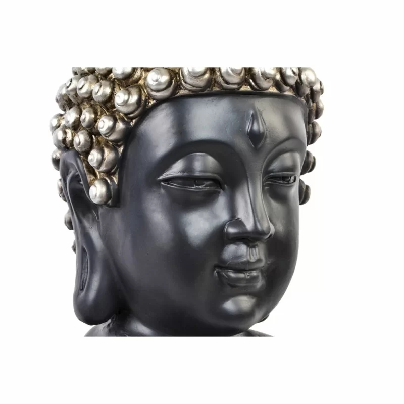 Decorative Figure DKD Home Decor Black Silver...