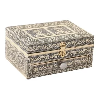 Jewelry box DKD Home Decor 17,5 x 12,5 x 8,5 cm Champagne...