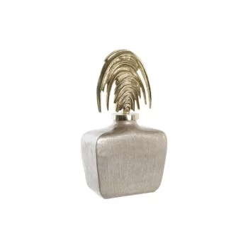 Vase DKD Home Decor Crystal Beige Golden Aluminium (28 x...