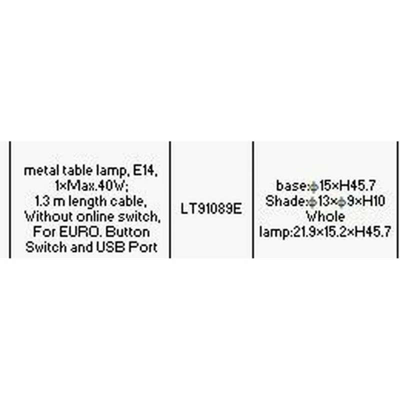 Desk lamp DKD Home Decor 22 x 15 x 46 cm...