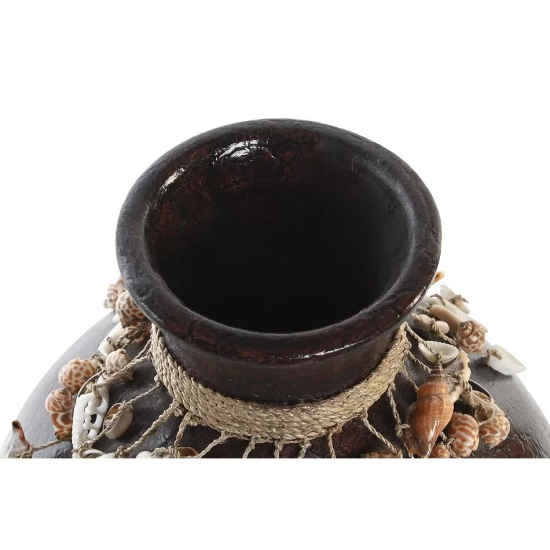 Vase DKD Home Decor Multicolour Bamboo Shells...