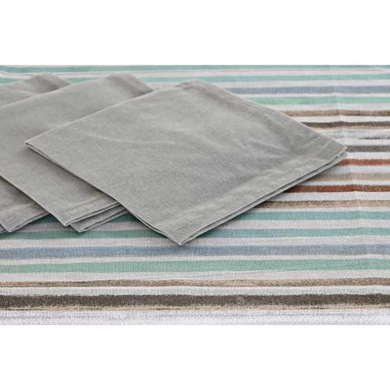 Tablecloth and napkins DKD Home Decor 9 Pieces...