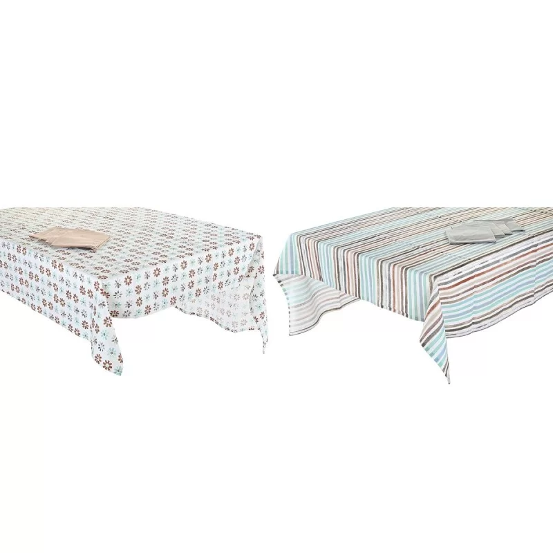 Tablecloth and napkins DKD Home Decor 2 Units...