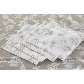 Tablecloth and napkins DKD Home Decor 2 Units 150 x 150 x... 2