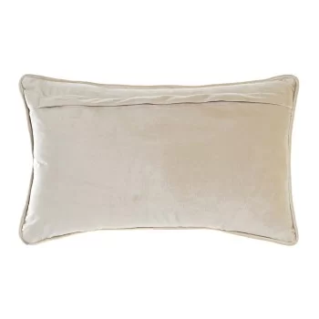 Cushion DKD Home Decor Golden 50 x 10 x 30 cm Flowers 2