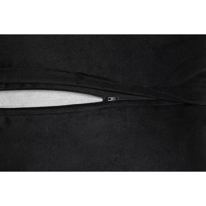 Cushion DKD Home Decor Black Golden 45 x 10 x...