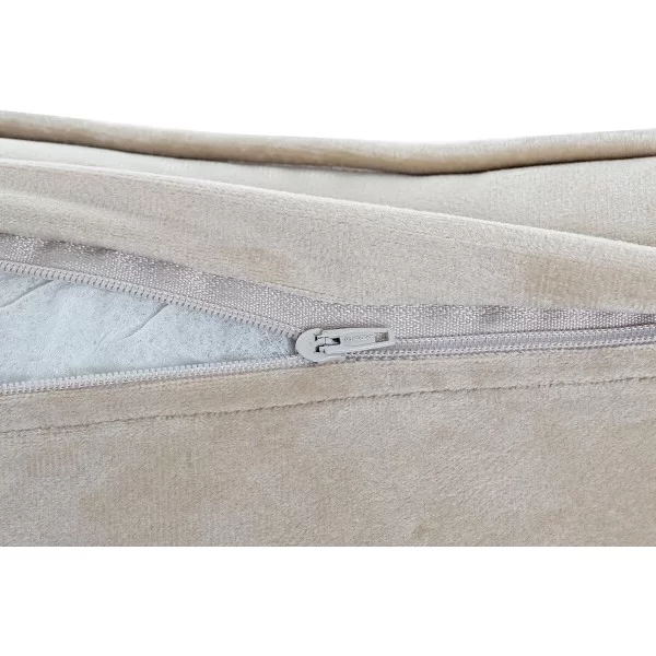 Cushion DKD Home Decor Golden 50 x 10 x 30 cm Flowers