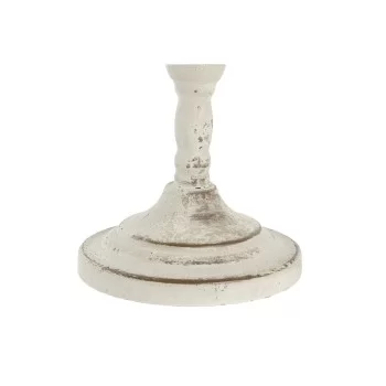Candleholder DKD Home Decor Metal White 13 x 13 x 25 cm 2