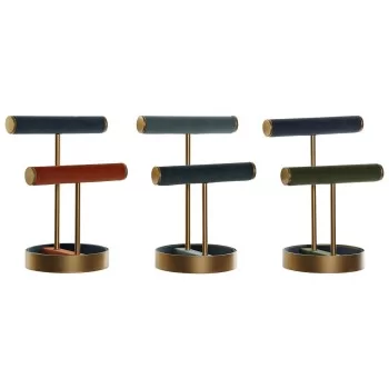 Jewelry box DKD Home Decor 21 x 16 x 30 cm Blue Metal...