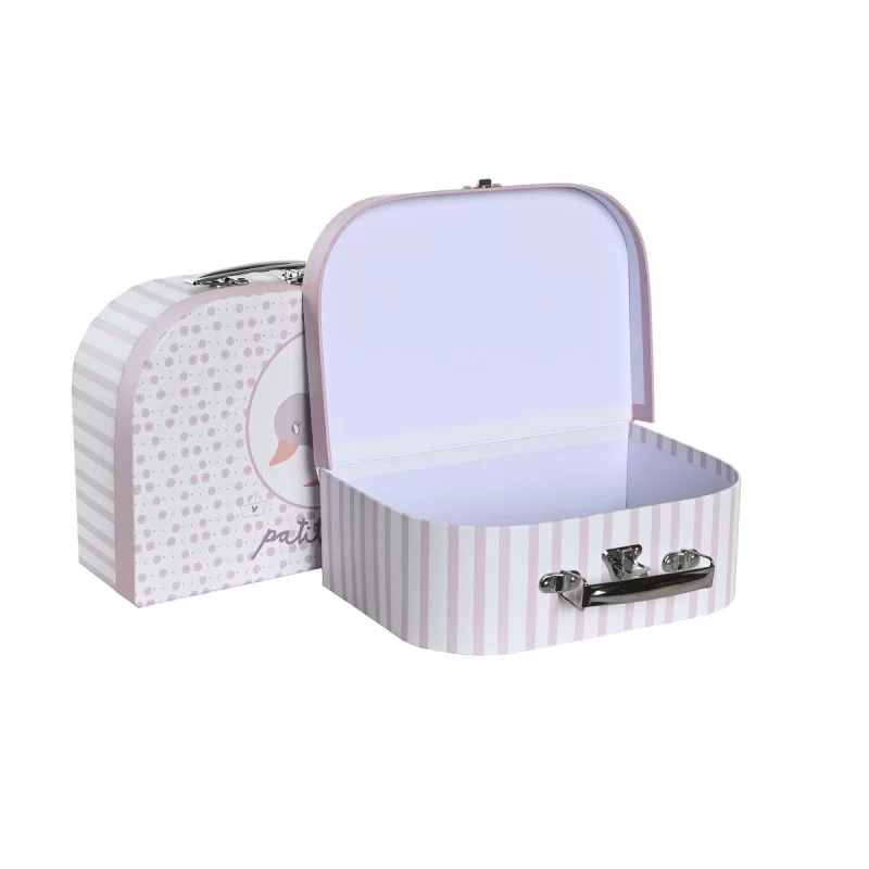 Set of decorative boxes DKD Home Decor 28 x 9,5...