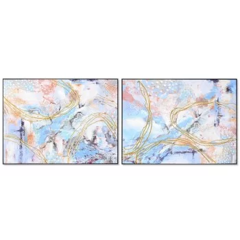 Painting DKD Home Decor 122 x 4,5 x 92 cm Abstract Modern...